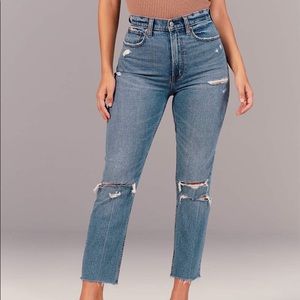 Curve Love Ultra High Rise Ankle Straight Jeans